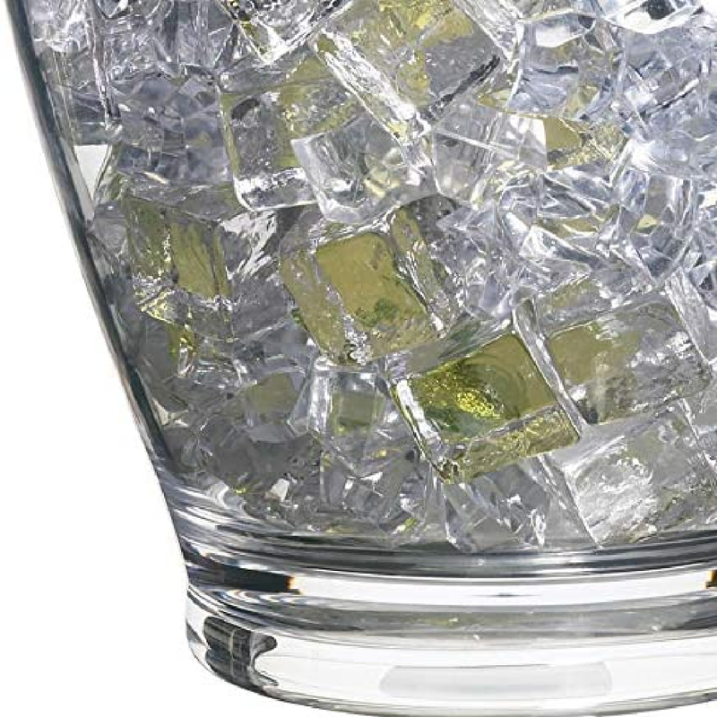 BarCraft Clear Acrylic Drinks Pail/Wine Bucket, Labelled