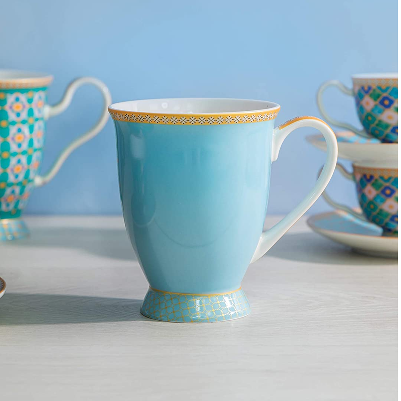 Maxwell & Williams HV0140 Teas & C’s Kasbah Coffee Mug in Gift Box, Porcelain, Turquoise, 300 ml