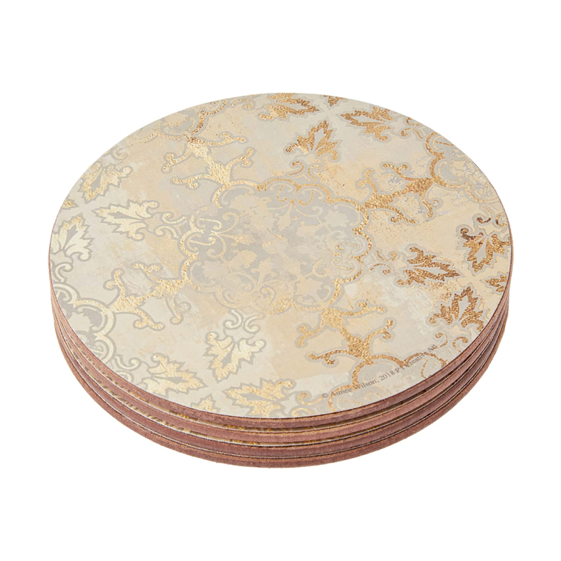 Creative Tops C000279 Cork-Backed Coasters Set with Printed &