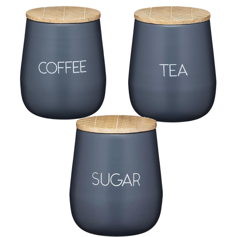 KitchenCraft Serenity Canister SET(COFFEE ,SUGAR &TEA CANISTER)