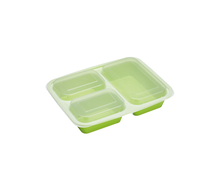 KitchenCraft Healthy Eating 5-Pack Portion Control Lunch Boxes with Compartments