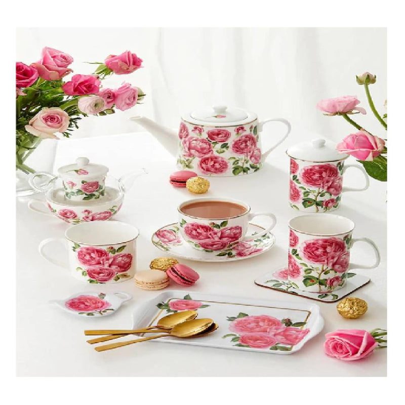 Heritage Rose Cup & Saucer Set Of 4
