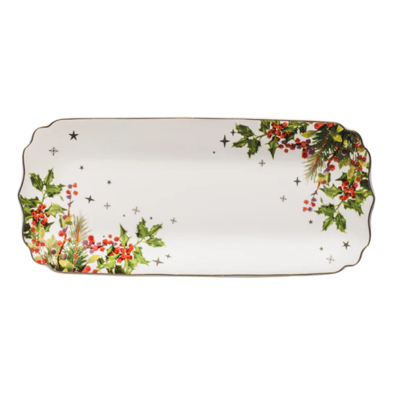 SPIRIT OF CHRISTMAS RECTANGULAR PLATTER