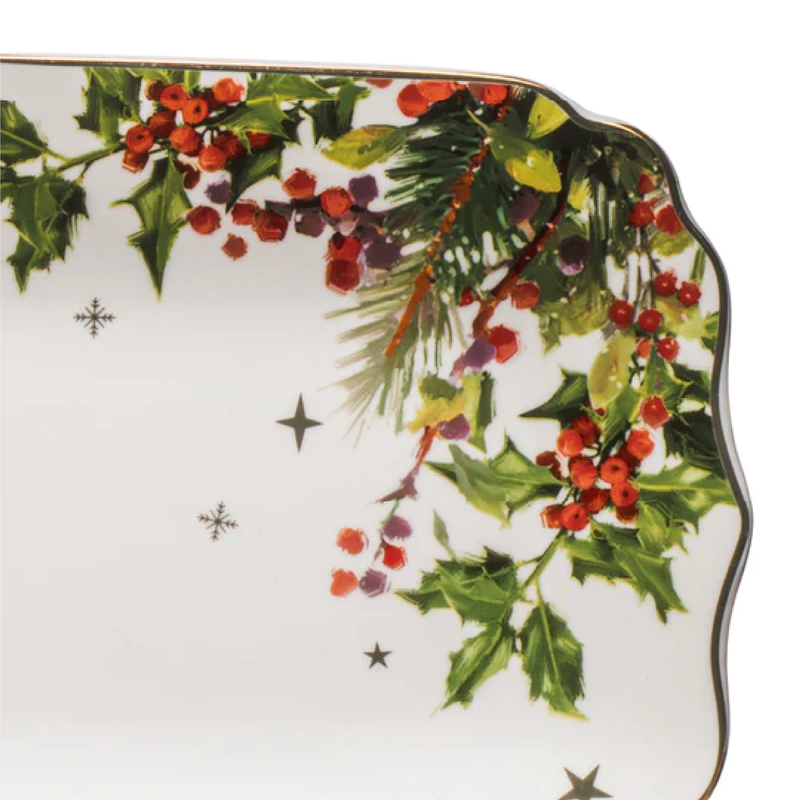 SPIRIT OF CHRISTMAS RECTANGULAR PLATTER