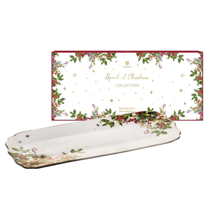 SPIRIT OF CHRISTMAS RECTANGULAR PLATTER