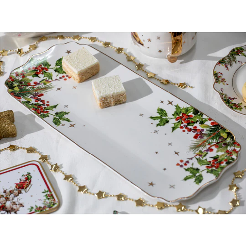 SPIRIT OF CHRISTMAS RECTANGULAR PLATTER