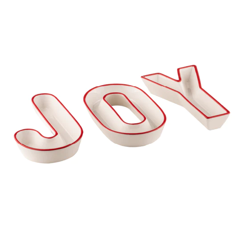 LETTERS JOY 3PC BOWL SET