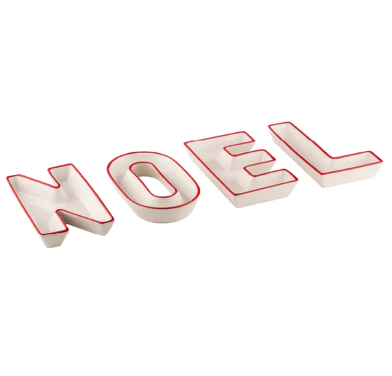 LETTERS NOEL 4PC BOWL SET