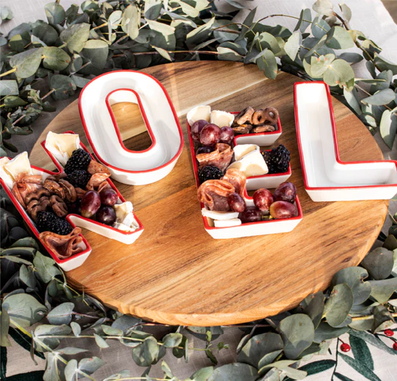 LETTERS NOEL 4PC BOWL SET