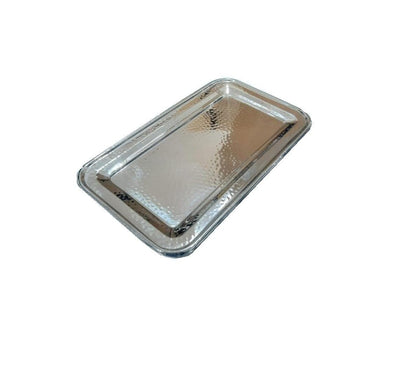 Lily's Home Silverware 32X14X1 cm SMALL REC HAMMERED TRAY32 X 14 X 1