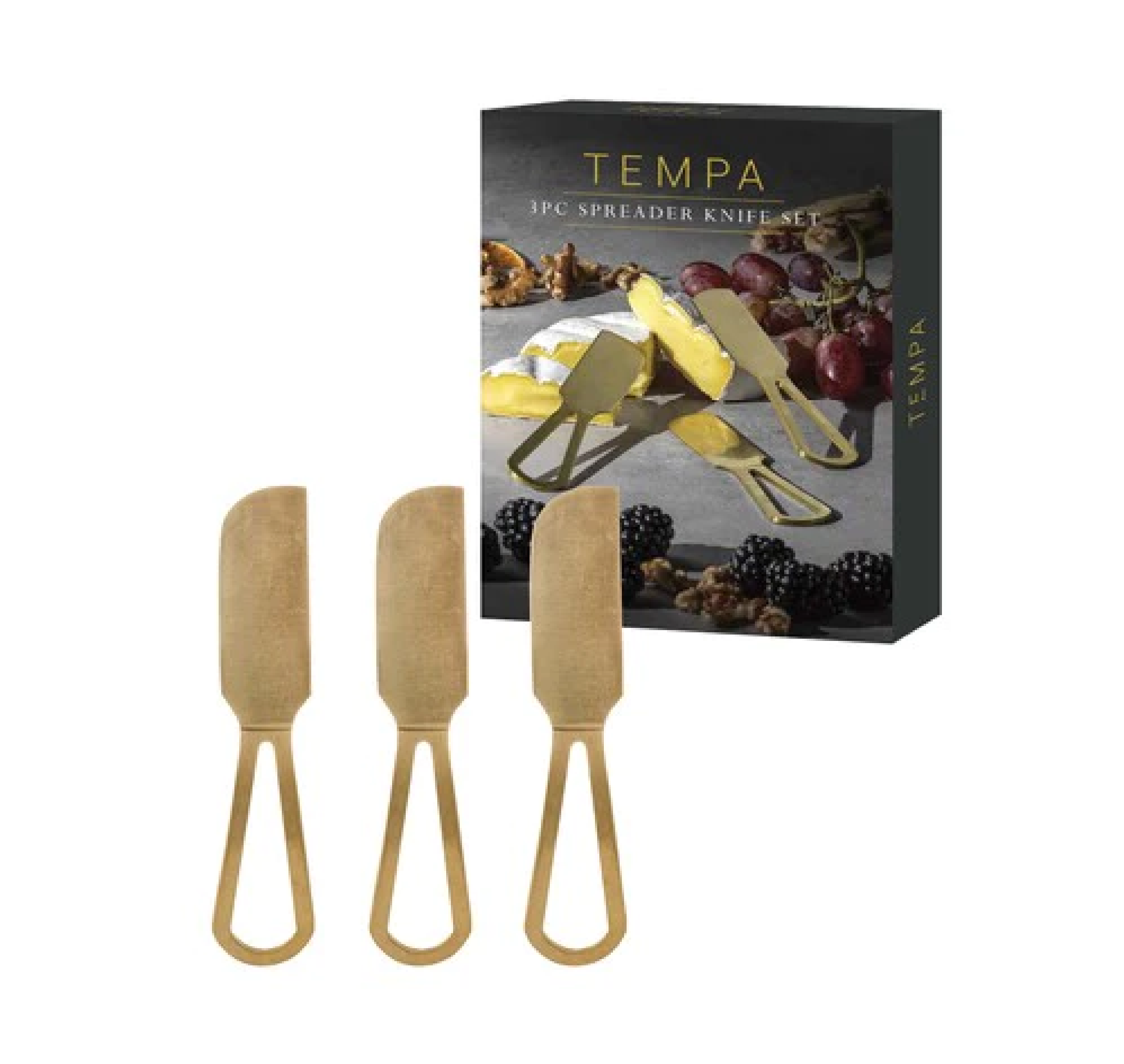 ORSON GOLD 3PC SPREADER KNIFE SET