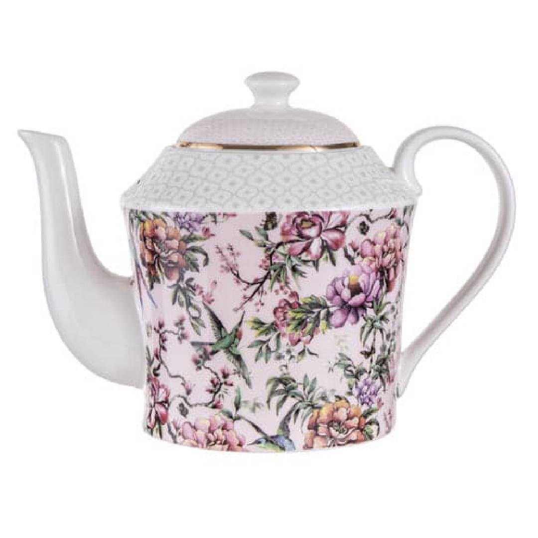 CHINOISERIE PINK 600ML INFUSER TEAPOT