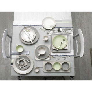 Mikasa Gourmet Ceramic Round Dinner Plate Grey - 28 Cm