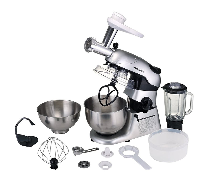 Black & Decker PRSM600 800-Watt Kitchen Machine (Silver)